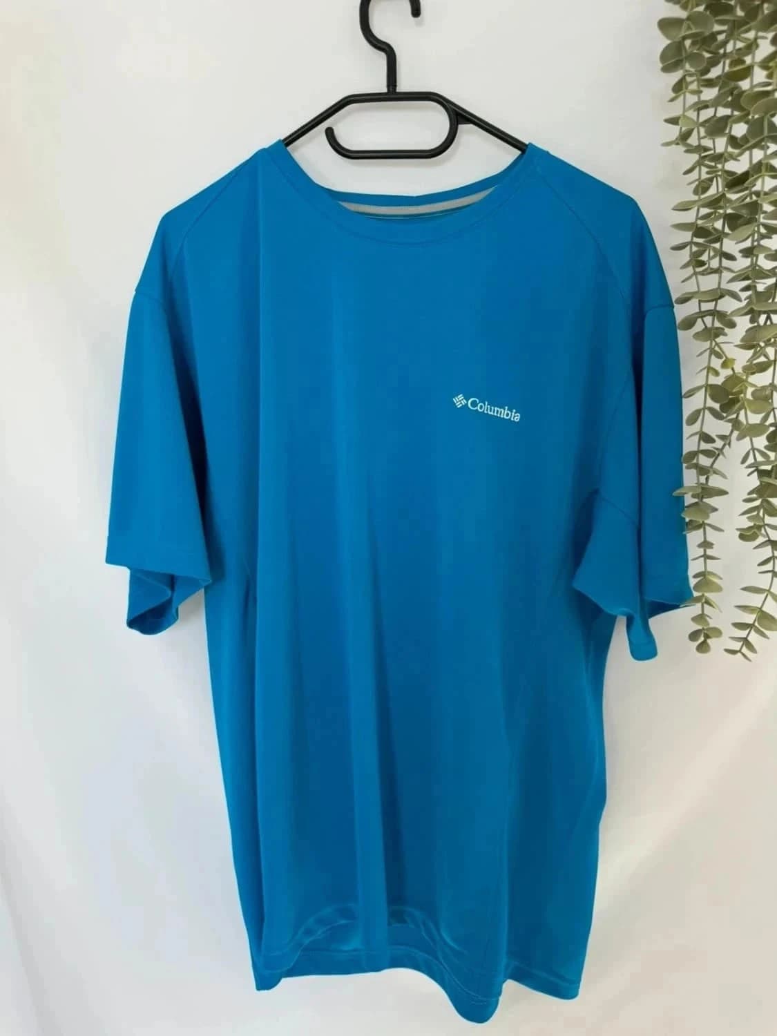 Tee-shirt bleu Columbia brodé taille XL - Photo 2/5