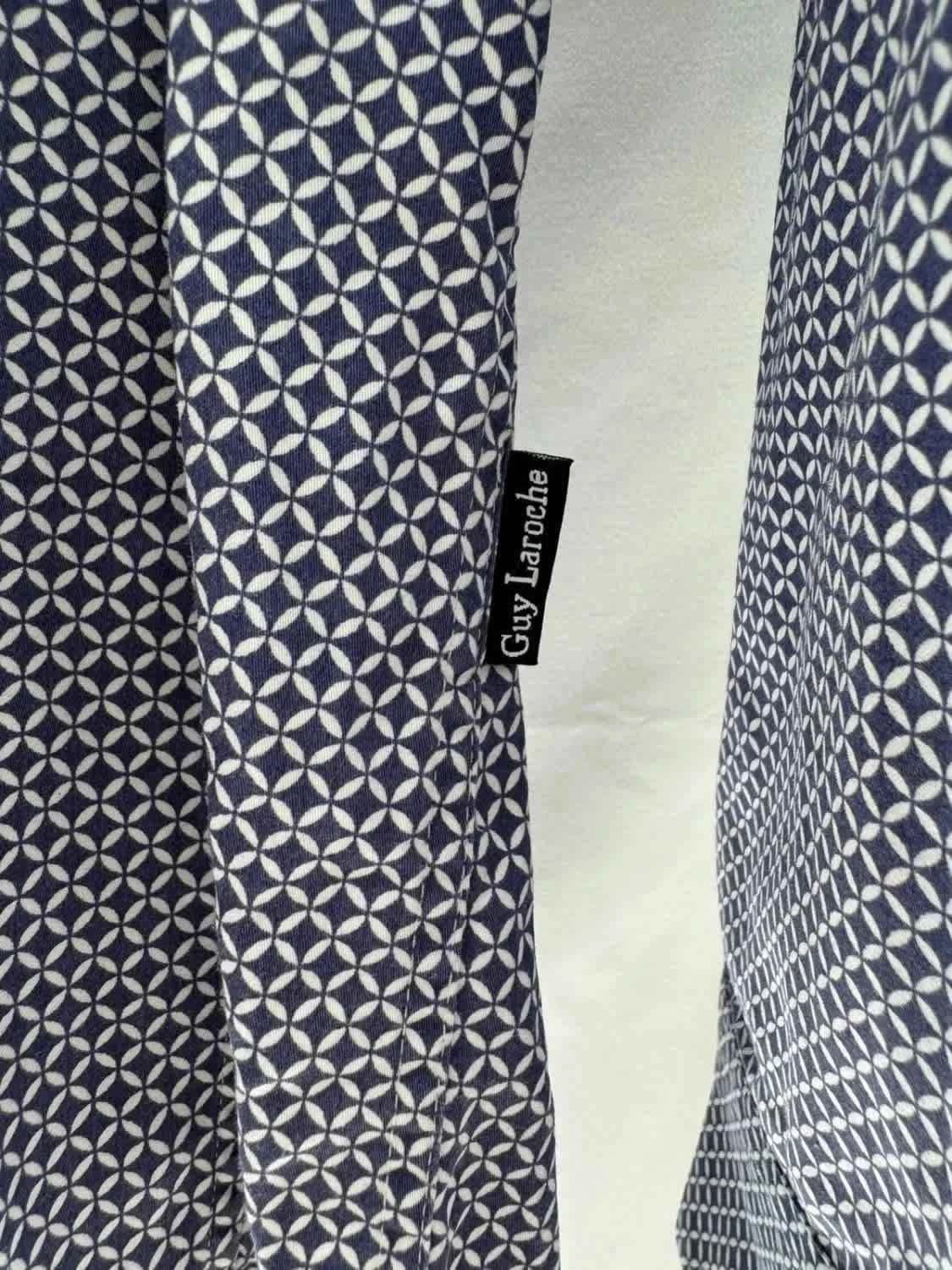 Chemise à motifs slim fit 100% coton Guy Laroche taille L - Photo 3/7