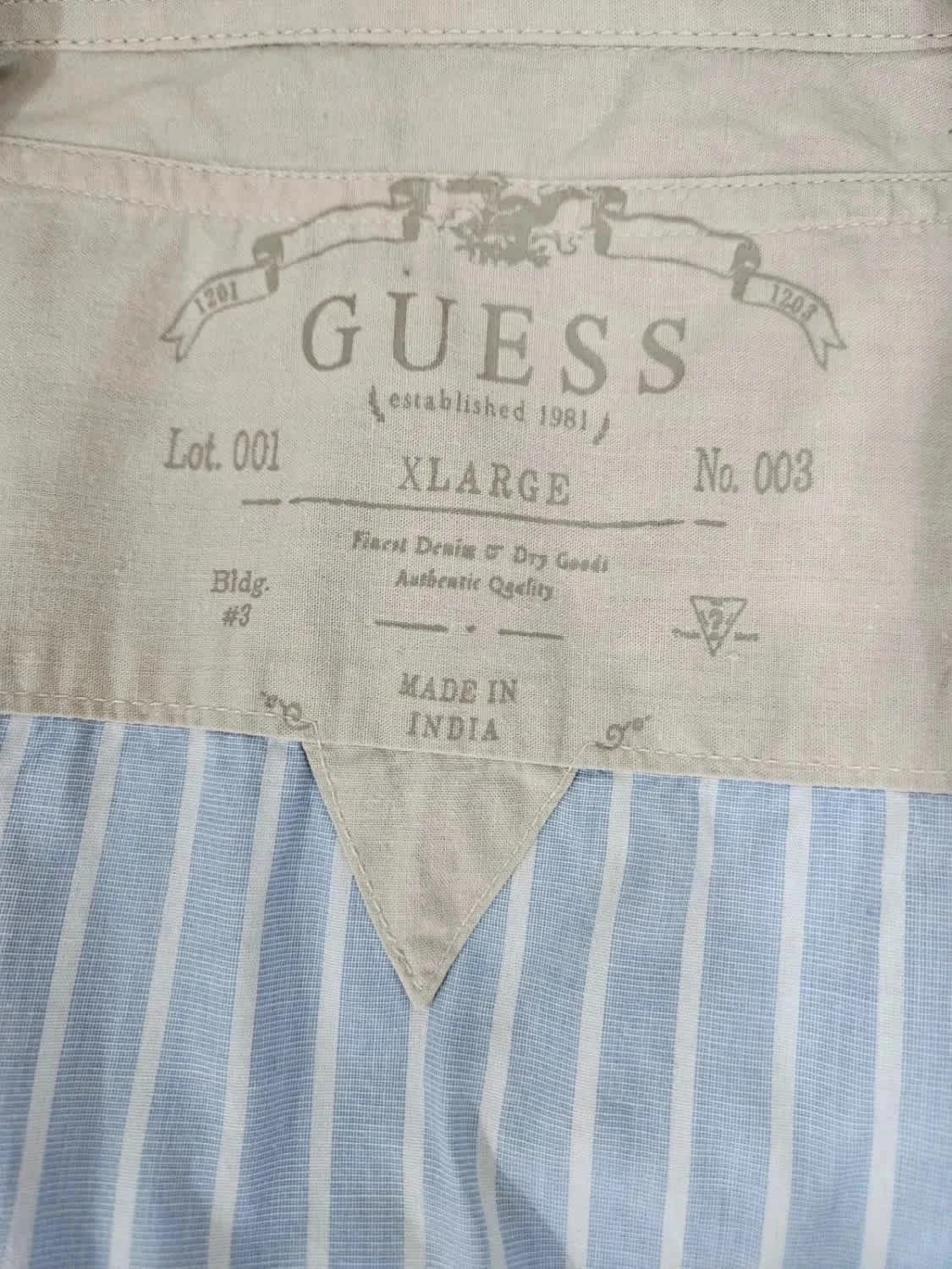 Chemise Homme manches courtes Guess taille XL - Photo 6/6