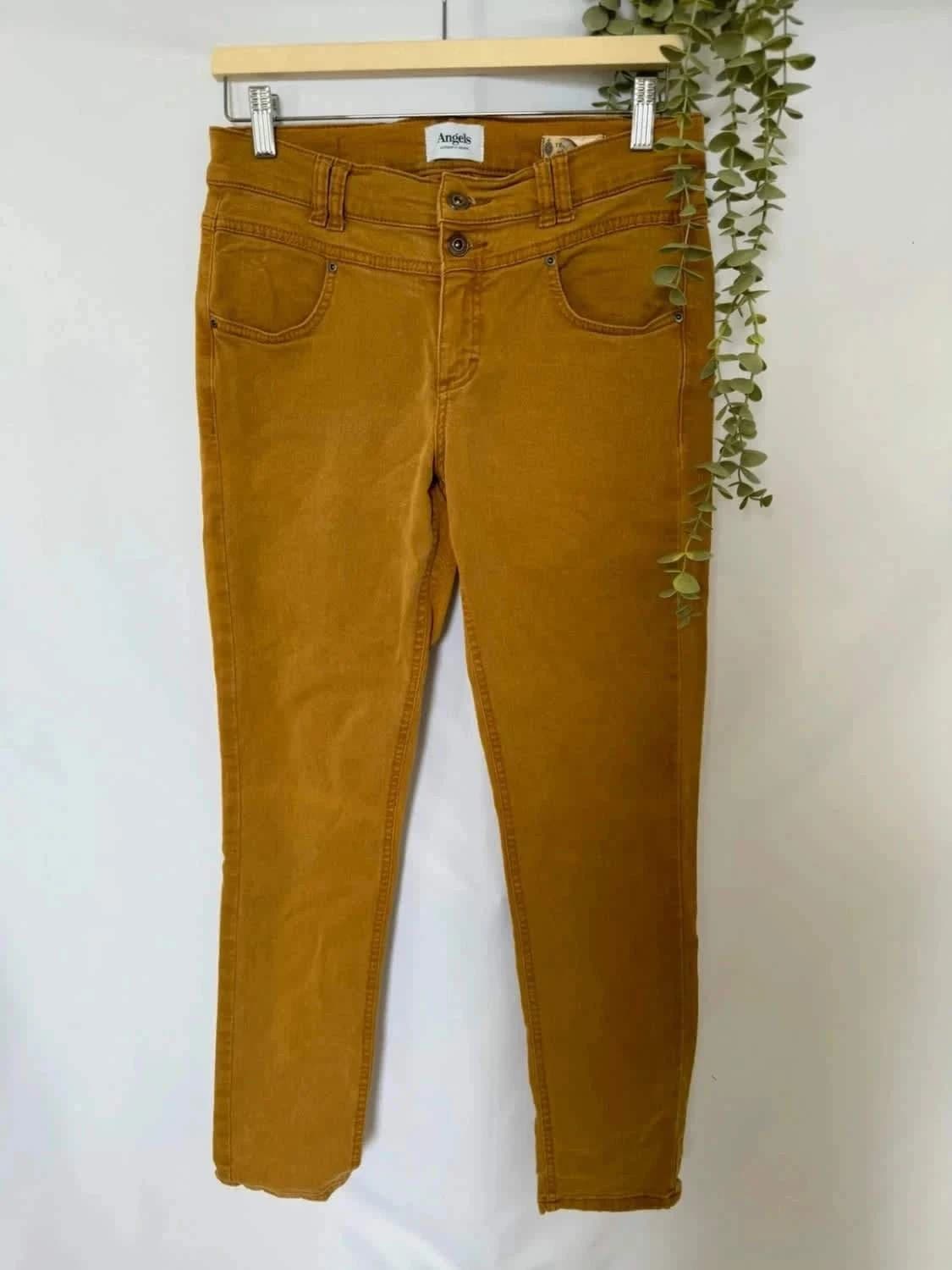 Jean Skinny moutarde Angels taille 38 - Photo 3/8