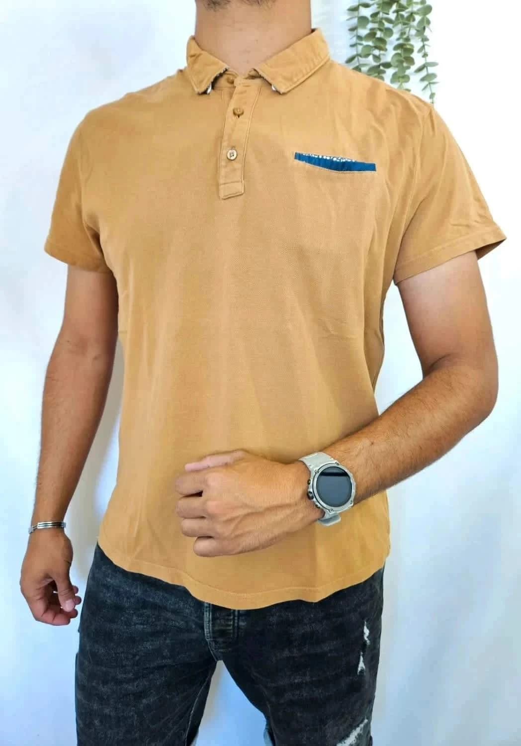 Polo moutarde Homme Burton taille XL - Photo 1/6