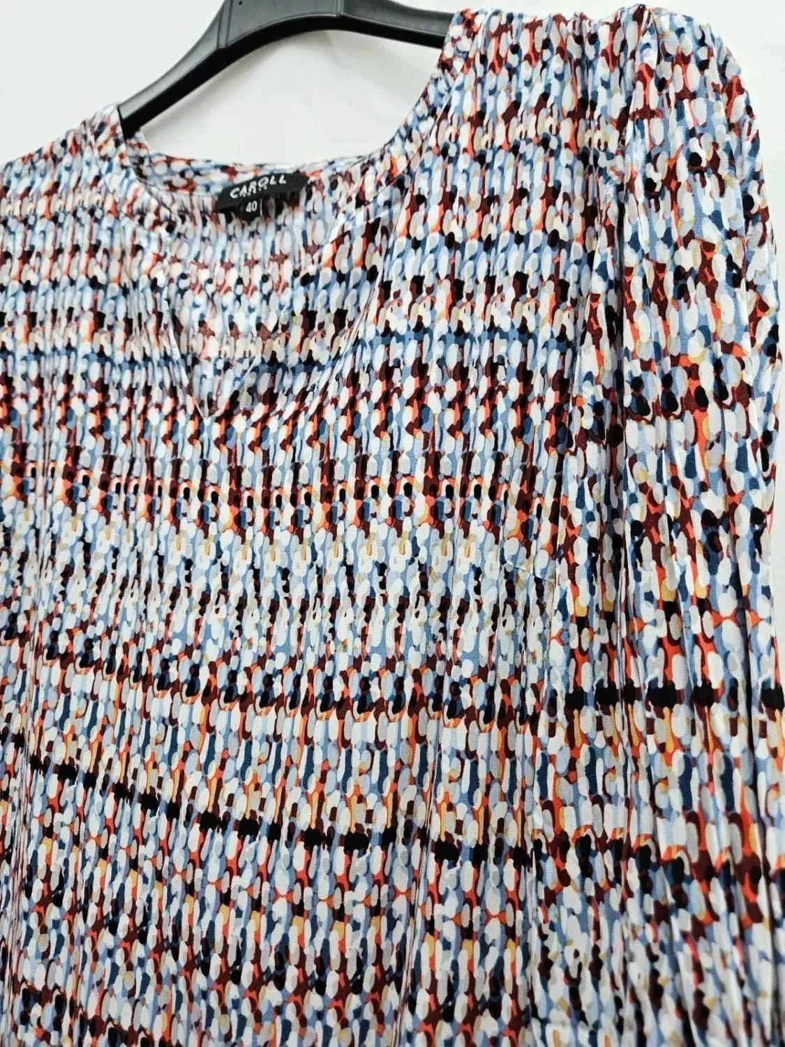 Blouse Caroll col V à motifs taille 40 - Photo 3/7