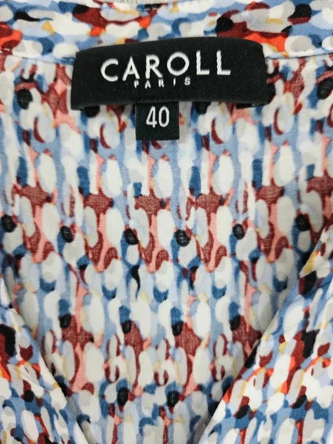 Blouse Caroll col V à motifs taille 40 - Photo 5/7