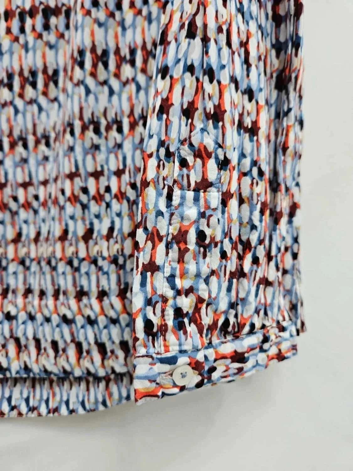 Blouse Caroll col V à motifs taille 40 - Photo 4/7