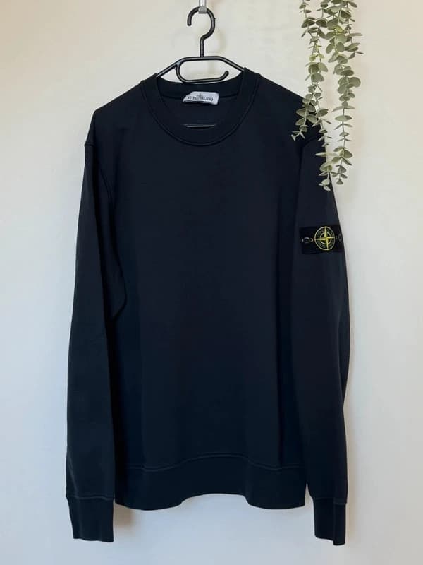 Sweat Crewneck Stone Island navy badge compass taille XL coupe ajustée - Photo 2/10
