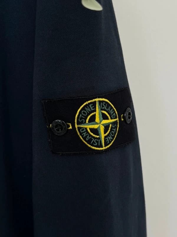 Sweat Crewneck Stone Island navy badge compass taille XL coupe ajustée - Photo 3/10