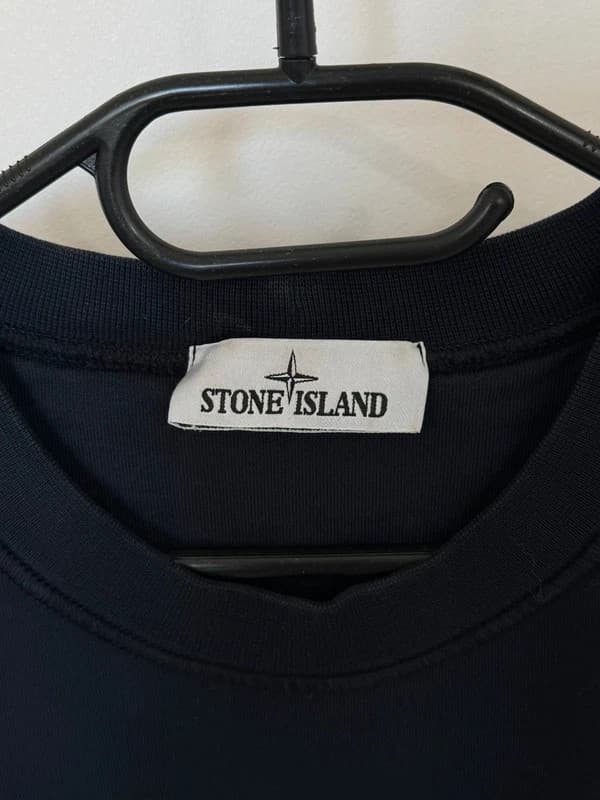 Sweat Crewneck Stone Island navy badge compass taille XL coupe ajustée - Photo 4/10
