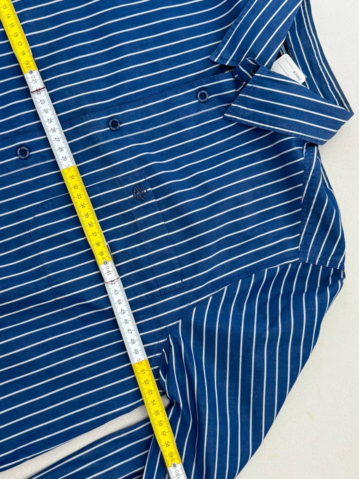 Chemise rayée Saint James bleu roi blanc taille S - FP260346 - Photo 8/9