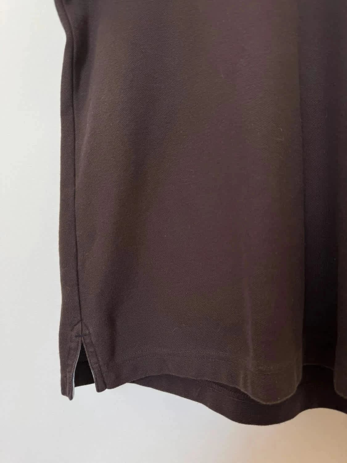 Polo Tommy Hilfiger marron Custom Fit taille L - Photo 4/6