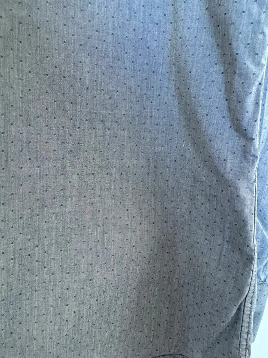Chemise bleue manches longues boutons pressions Karl Lagerfeld taille 41 - Photo 9/9