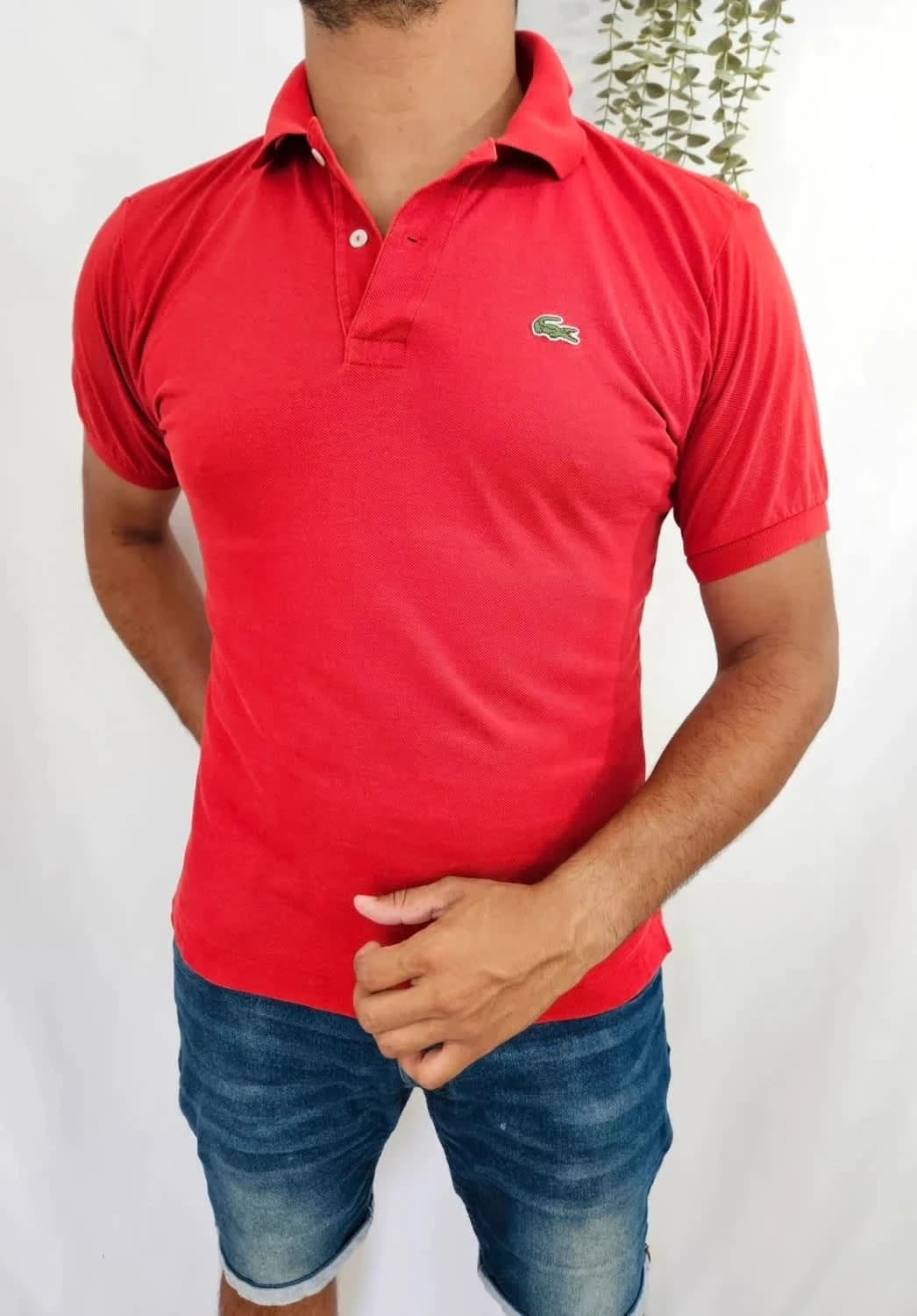 Polo rouge Lacoste Devanlay taille M - Photo 1/8
