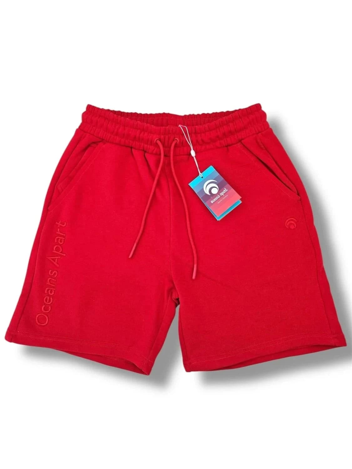 Short Oceans Apart rouge Glow Sweat brodé taille S - Photo 1/7