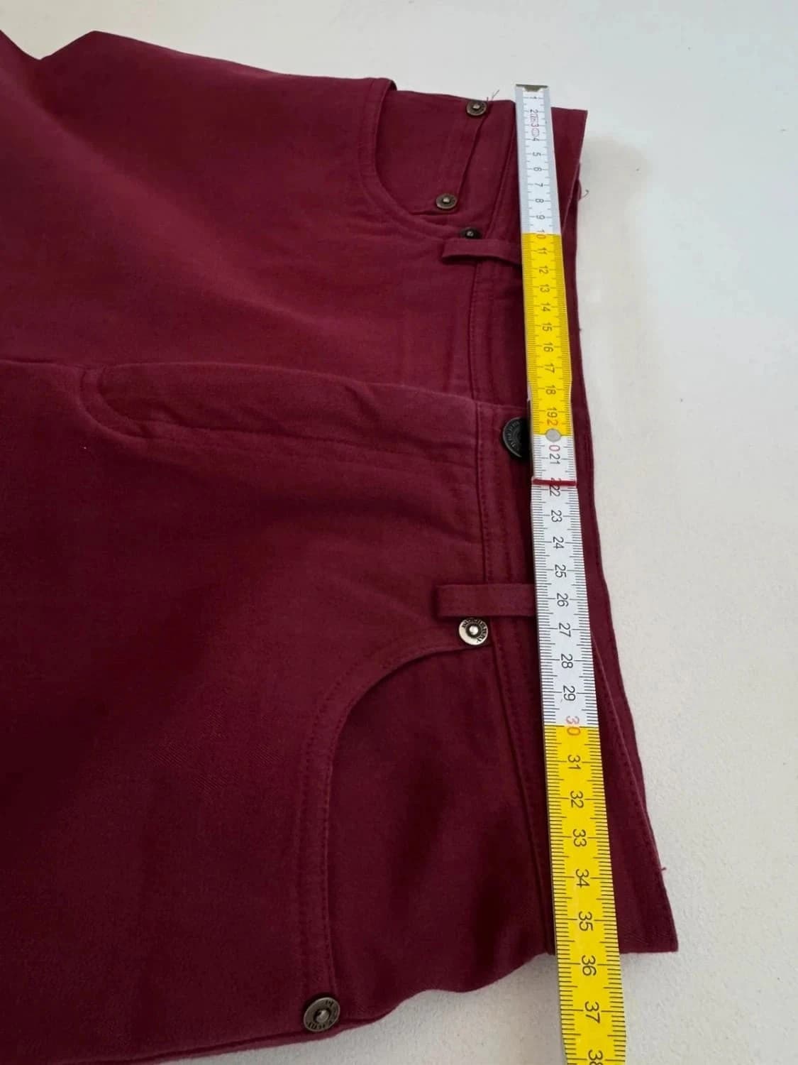 Pantalon Burberry London bordeaux coupe droite straight leg intérieur Nova Check taille 38 - Photo 10/10
