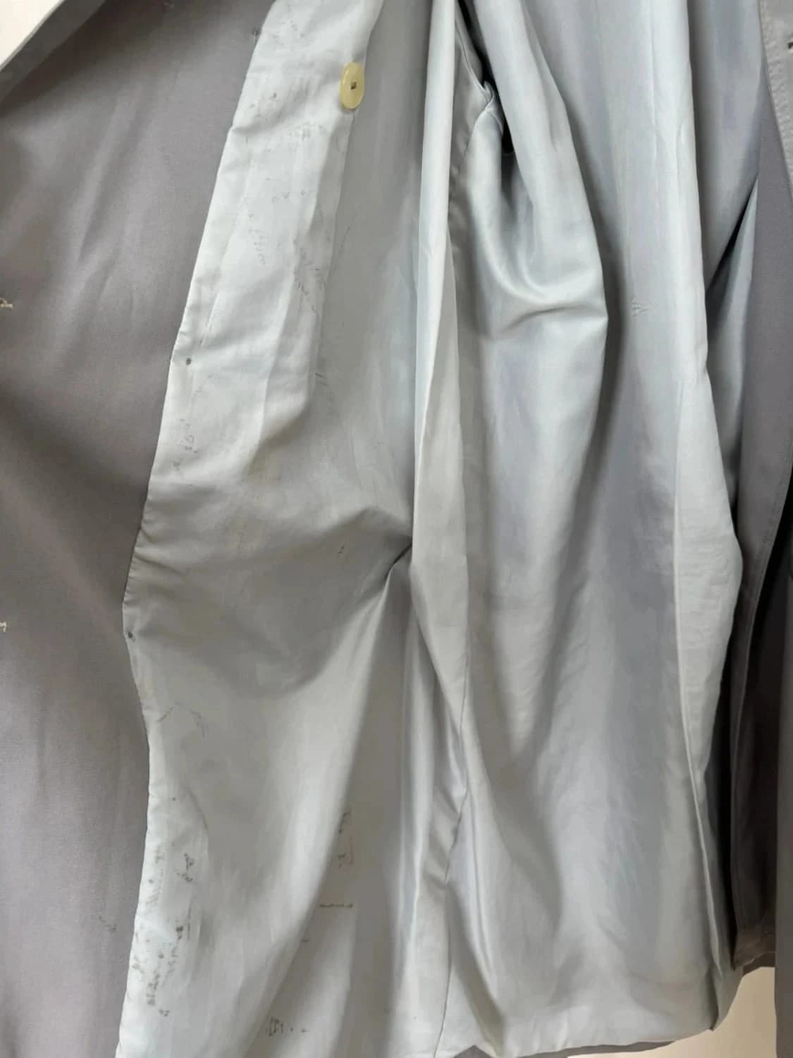 Trench long gris vintage - Photo 6/6