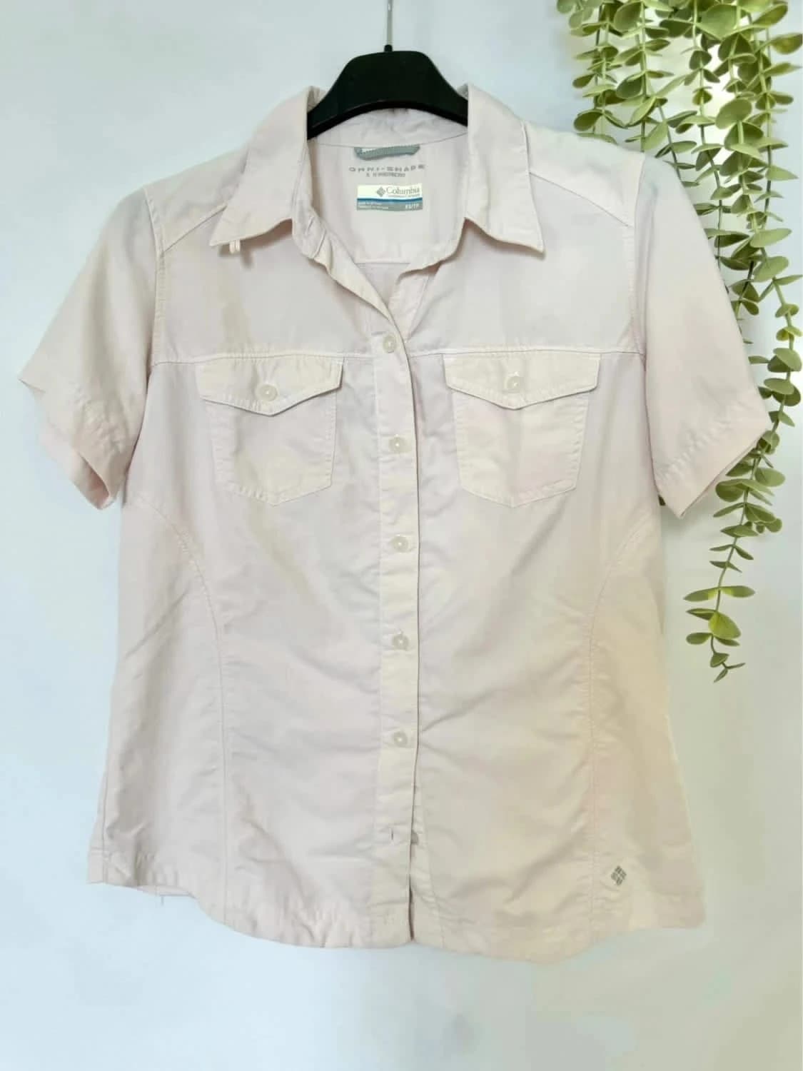 Chemise manches courtes Columbia rose pastel taille XS - Photo 2/9