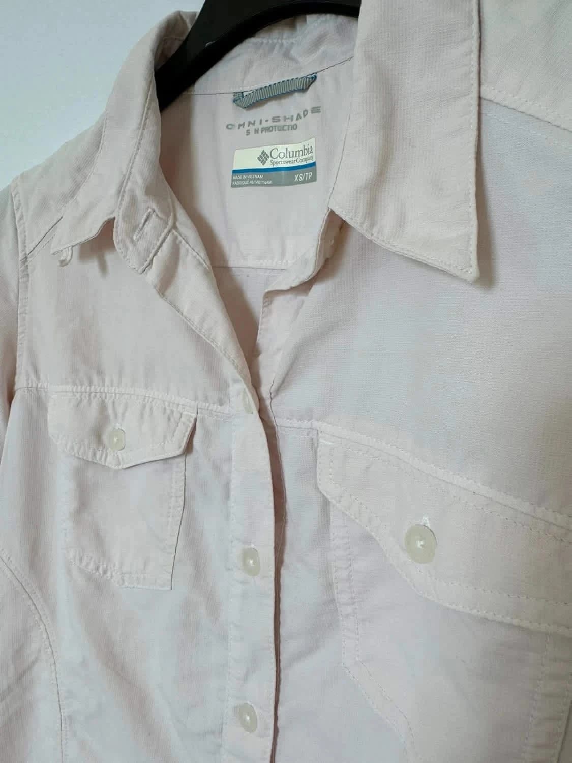 Chemise manches courtes Columbia rose pastel taille XS - Photo 4/9