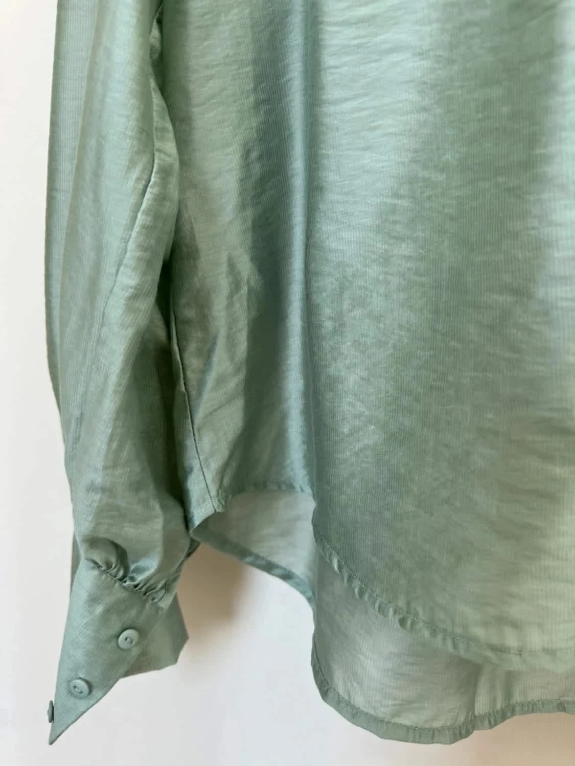 Blouse verte manches bouffantes MSCH taille S - Photo 5/6
