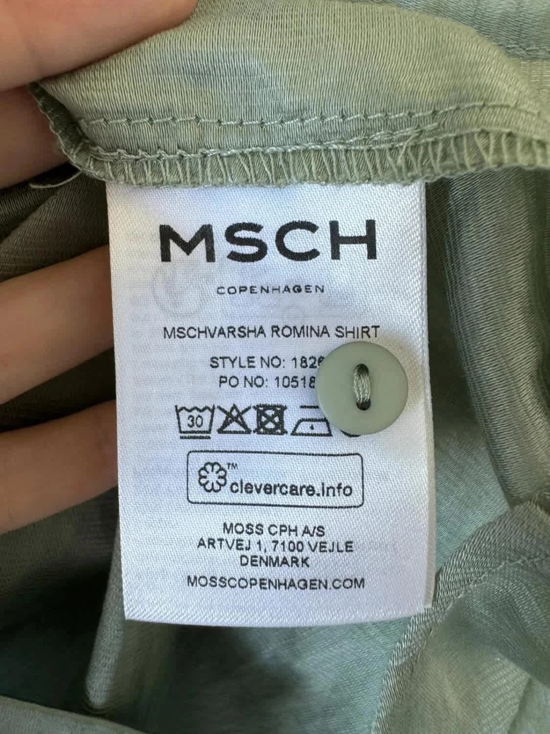 Blouse verte manches bouffantes MSCH taille S - Photo 6/6