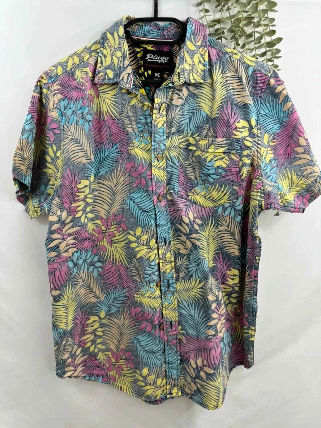 Chemise florale Plugg manches courtes taille M - Photo 2/7