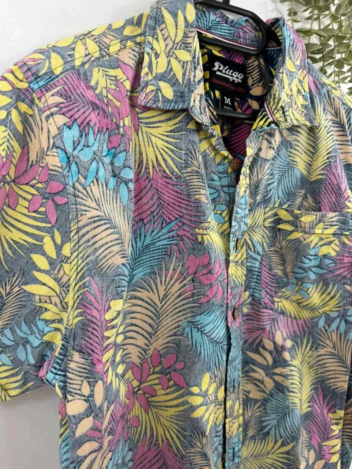 Chemise florale Plugg manches courtes taille M - Photo 5/7