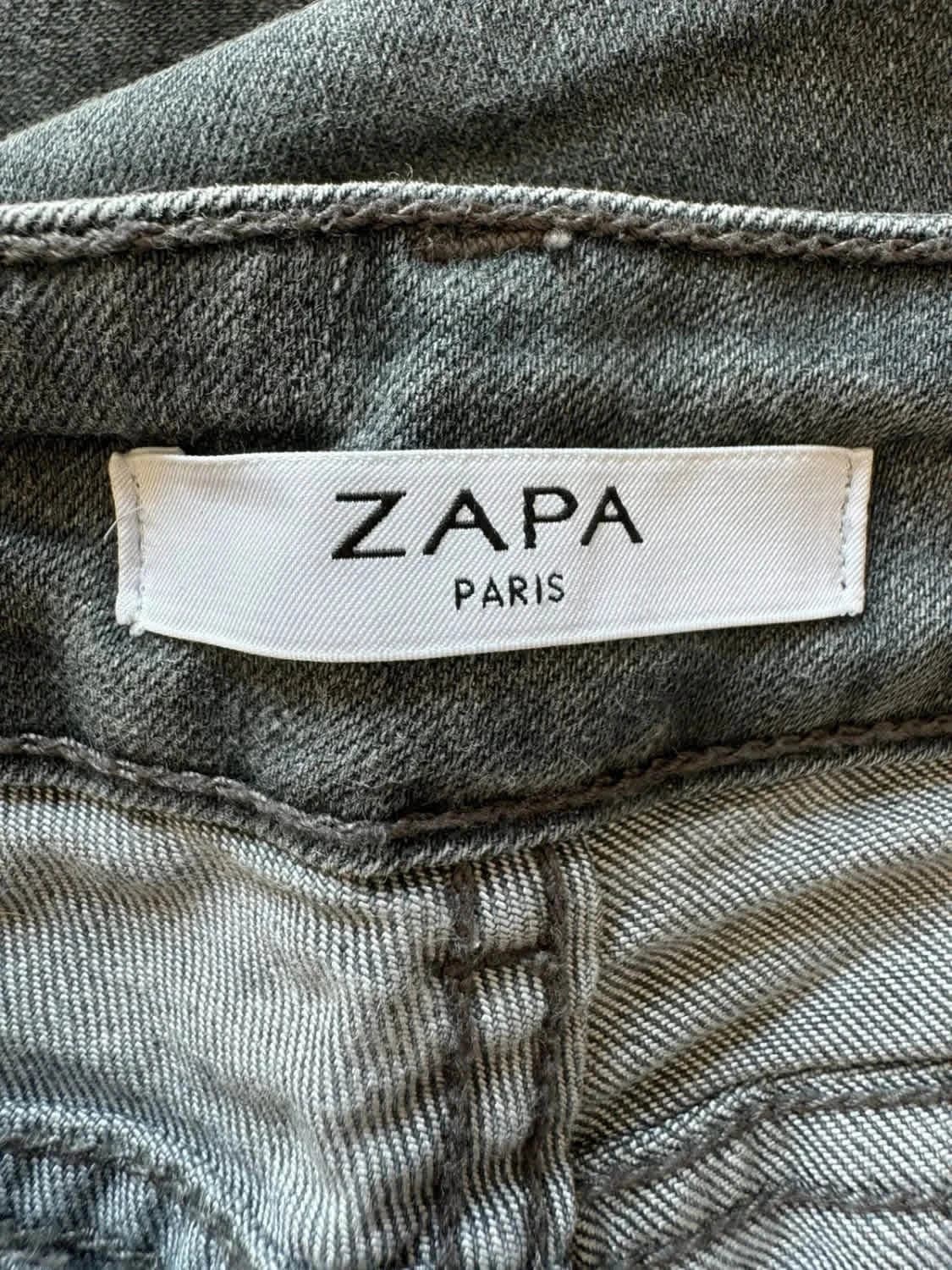 Jean gris stretch Denim Zapa taille 38 - Photo 6/8