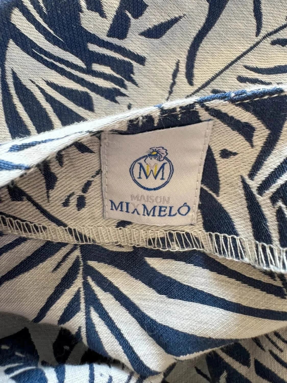 Top fleurie bleu et blanc Maison Mixmelô - Photo 7/9