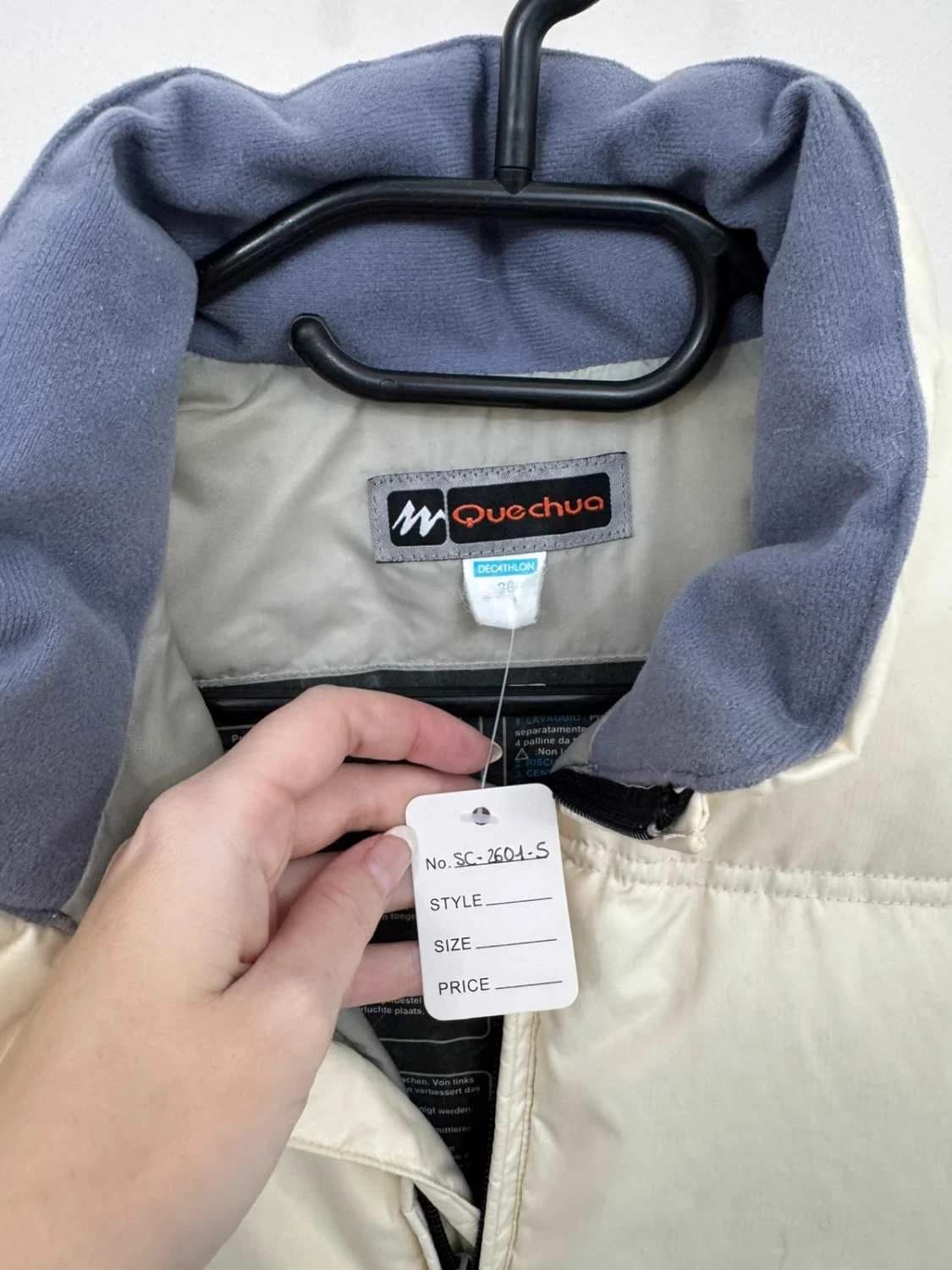 Doudoune sans manches Quechua Decathlon écru duvet taille 38/M - SC26015 - Photo 6/12