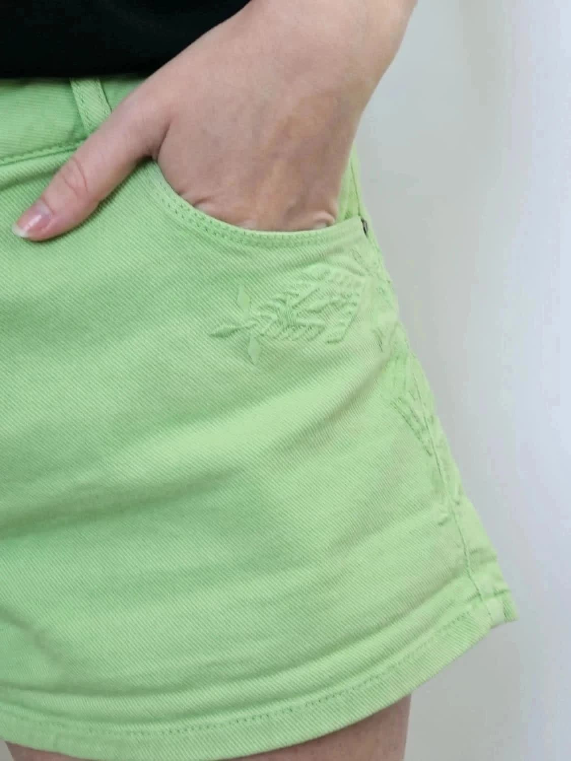 Short femme Etam vert taille XL - Photo 2/7
