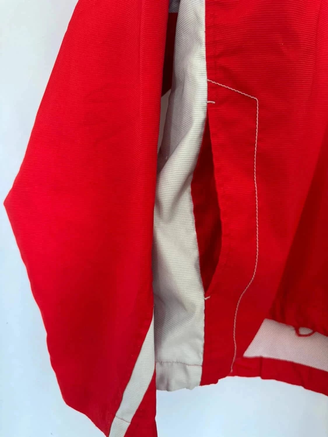 Veste coupe vent rouge Half Zip Jacket Lotto taille S - Photo 5/12