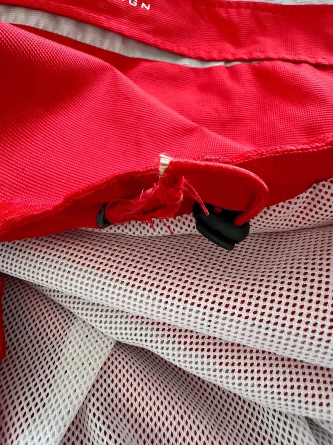 Veste coupe vent rouge Half Zip Jacket Lotto taille S - Photo 12/12