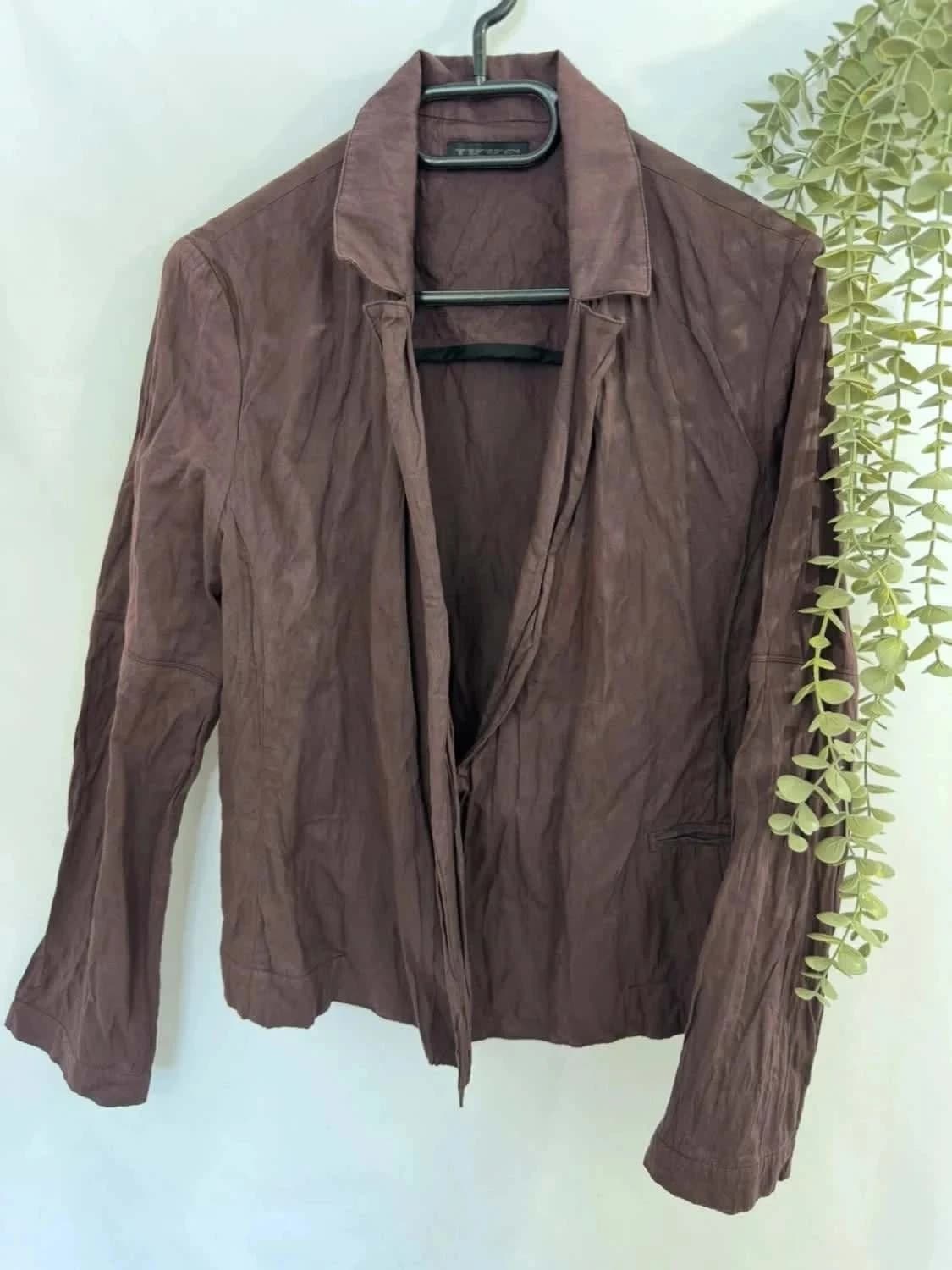 Ensemble 3 pièces robe et vestes chocolat IKKS taille M - Photo 7/11