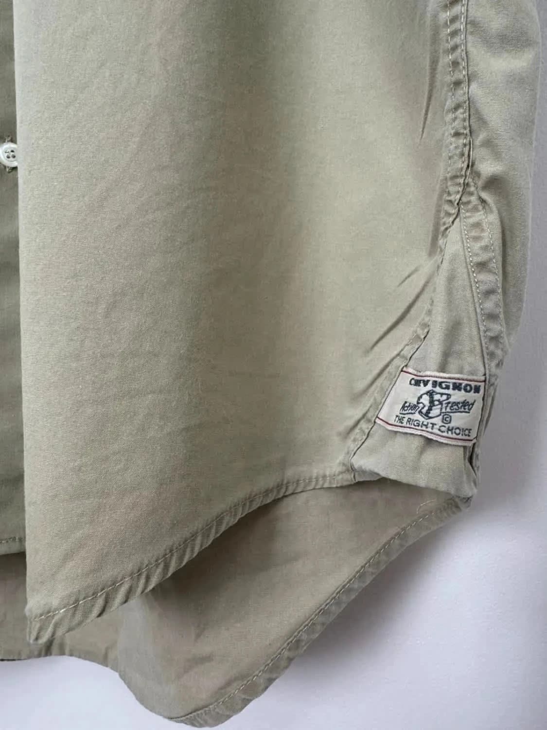 Chemise manches courtes verte Chevignon 100% coton taille XL - Photo 4/9