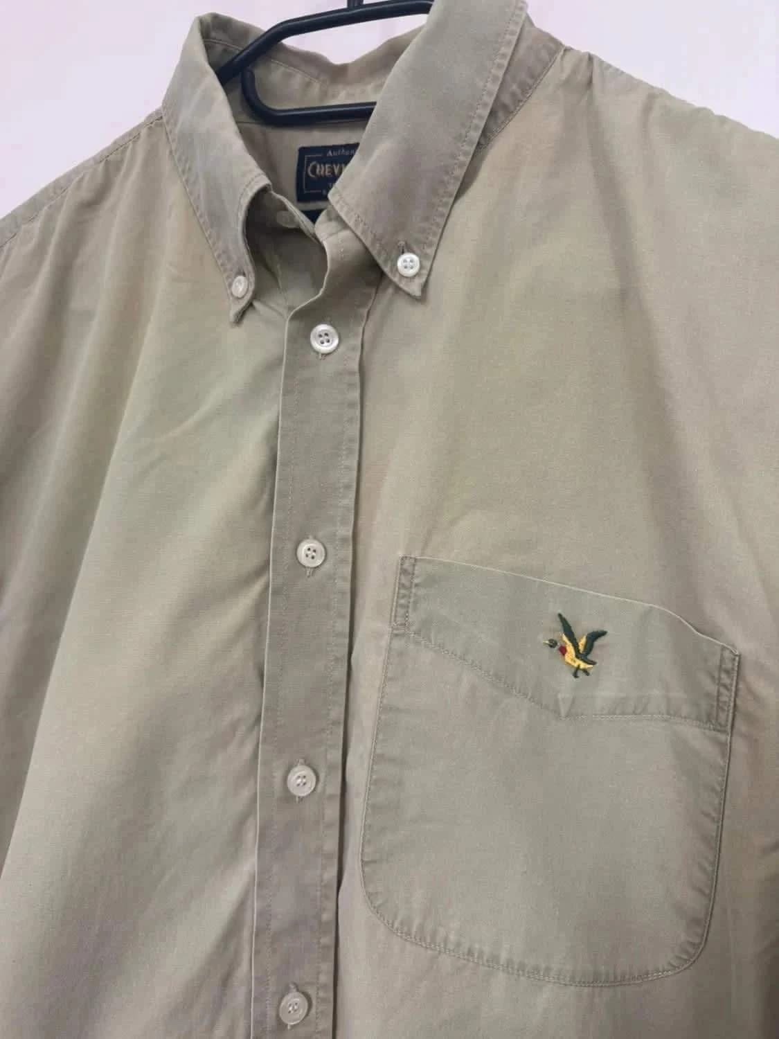 Chemise manches courtes verte Chevignon 100% coton taille XL - Photo 5/9