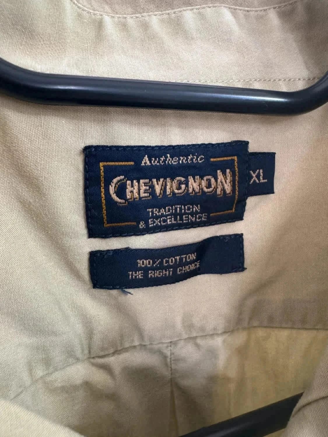 Chemise manches courtes verte Chevignon 100% coton taille XL - Photo 8/9