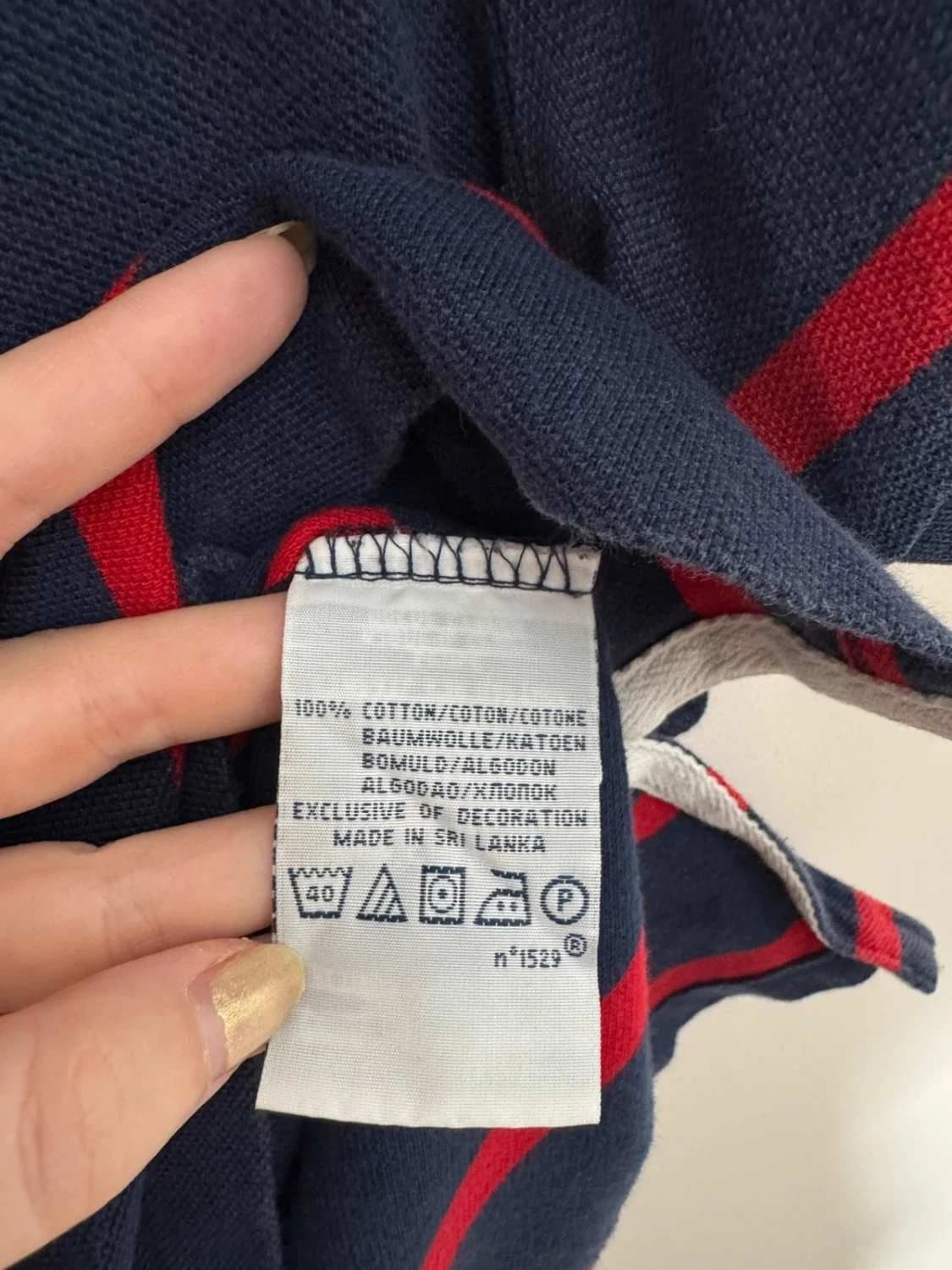 Polo manches courtes rayé Polo Ralph Lauren custom fit bleu rouge taille S - FP251243 - Photo 6/9