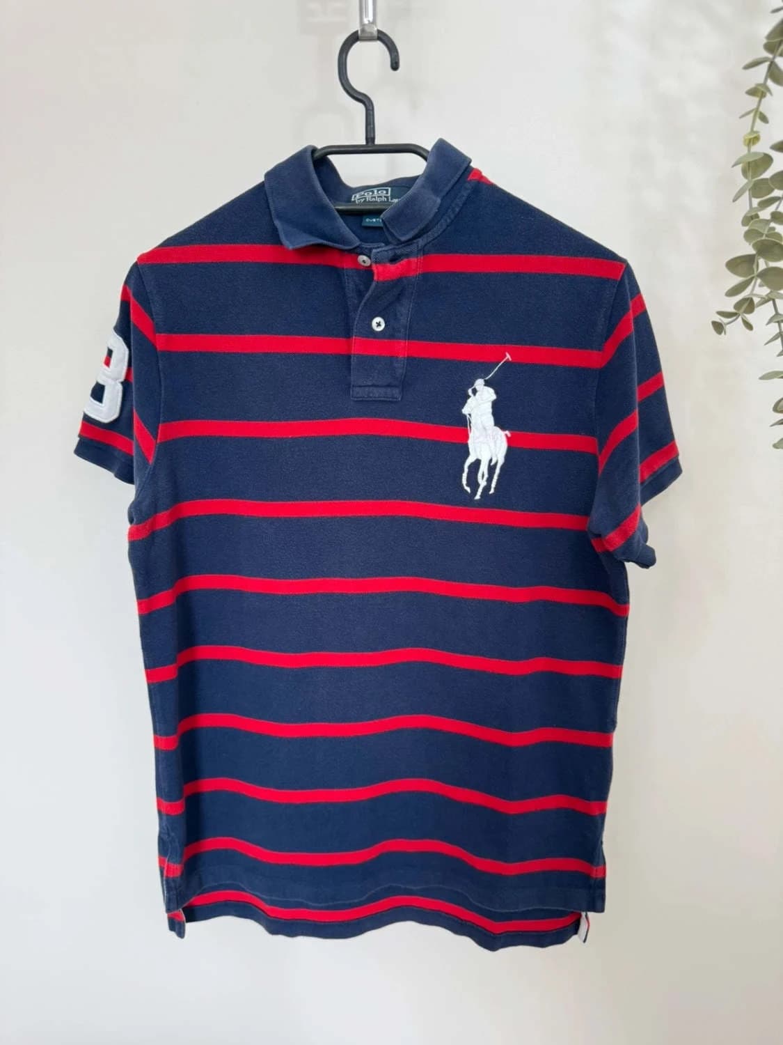 Polo manches courtes rayé Polo Ralph Lauren custom fit bleu rouge taille S - FP251243 - Photo 2/9