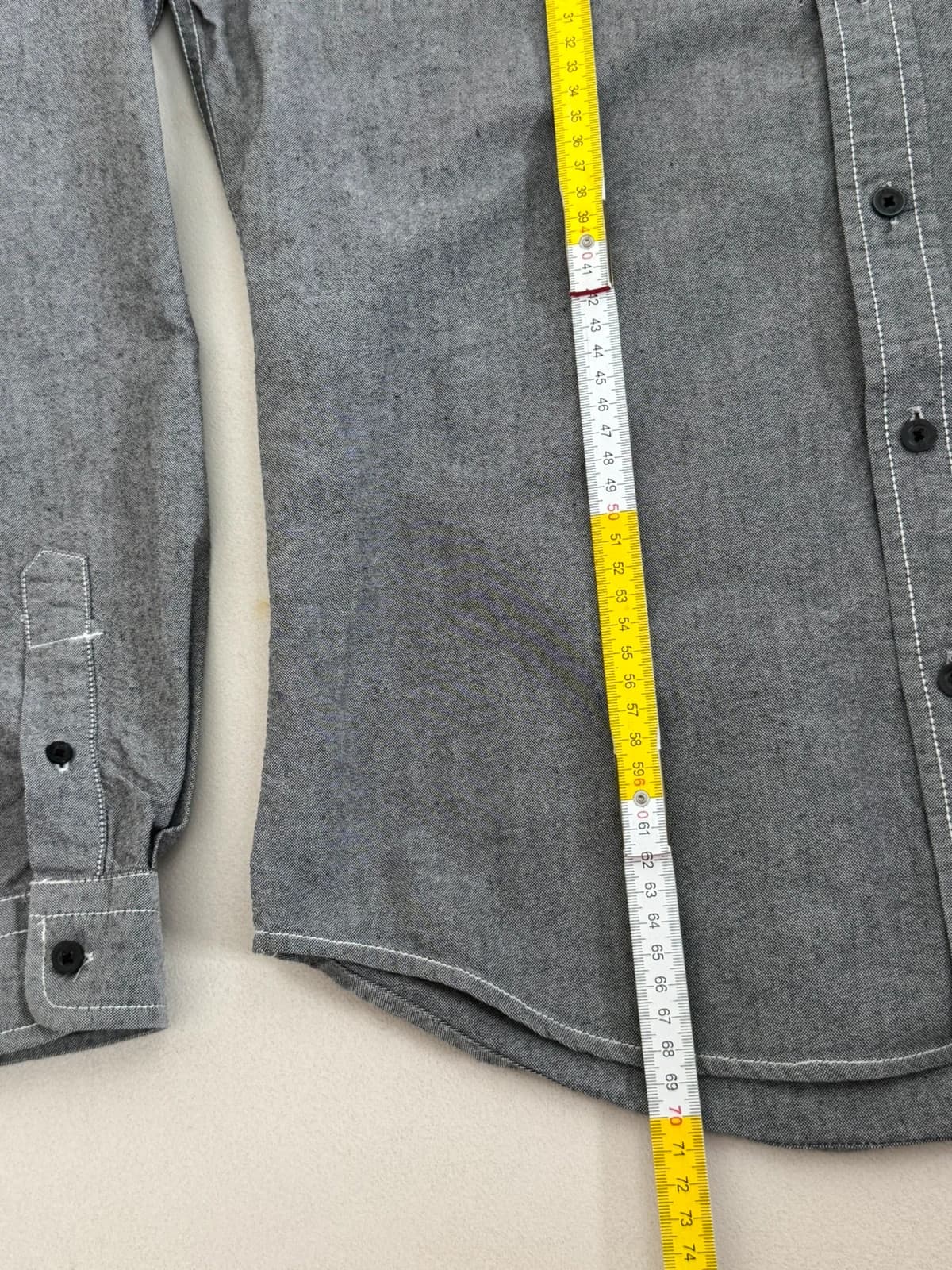 Chemise Paul Smith brodée grise coupe droite taille M - VG26041 - Photo 9/9