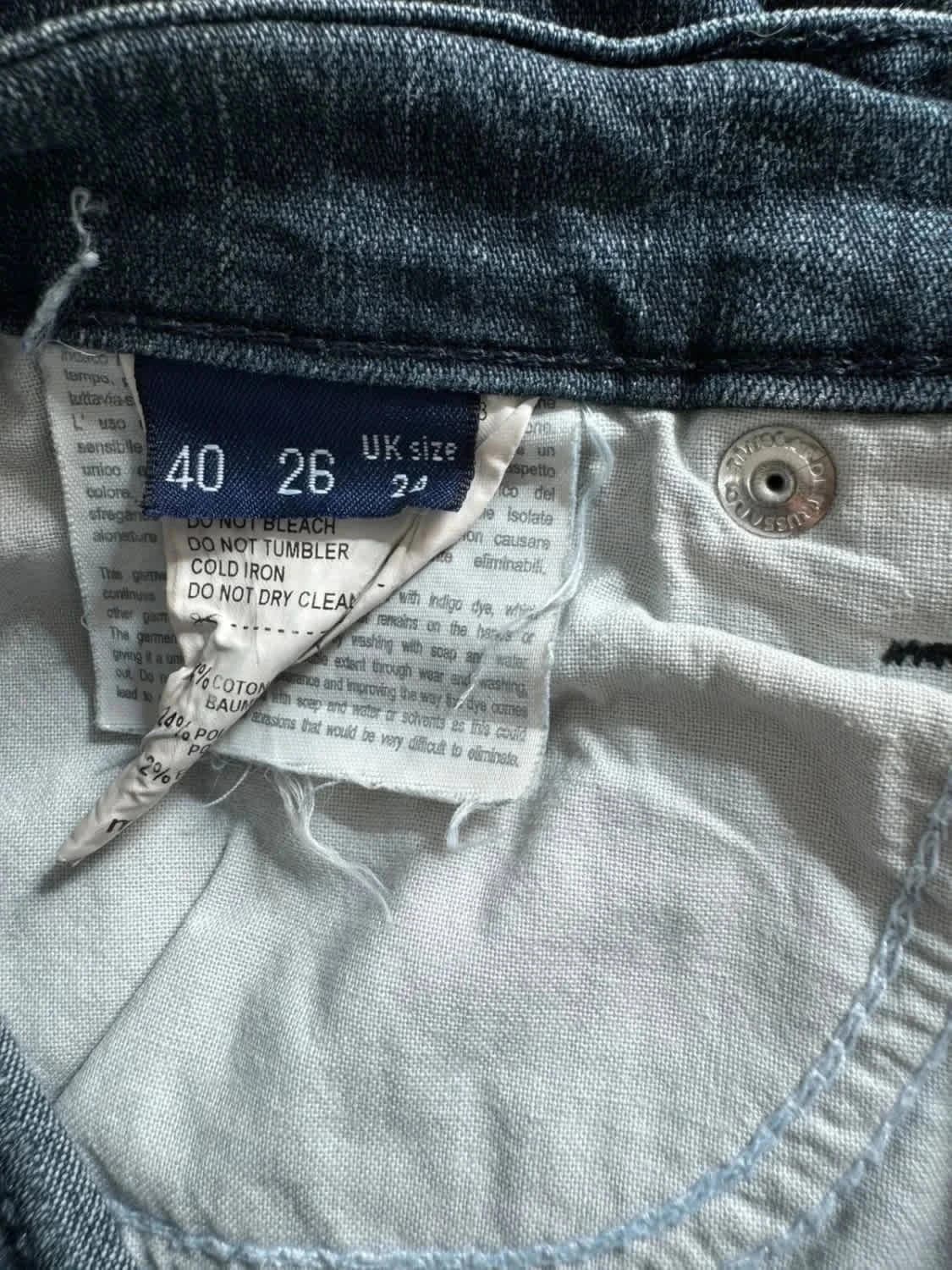 Jean slim bleu Trussardi taille 36 - Photo 7/8
