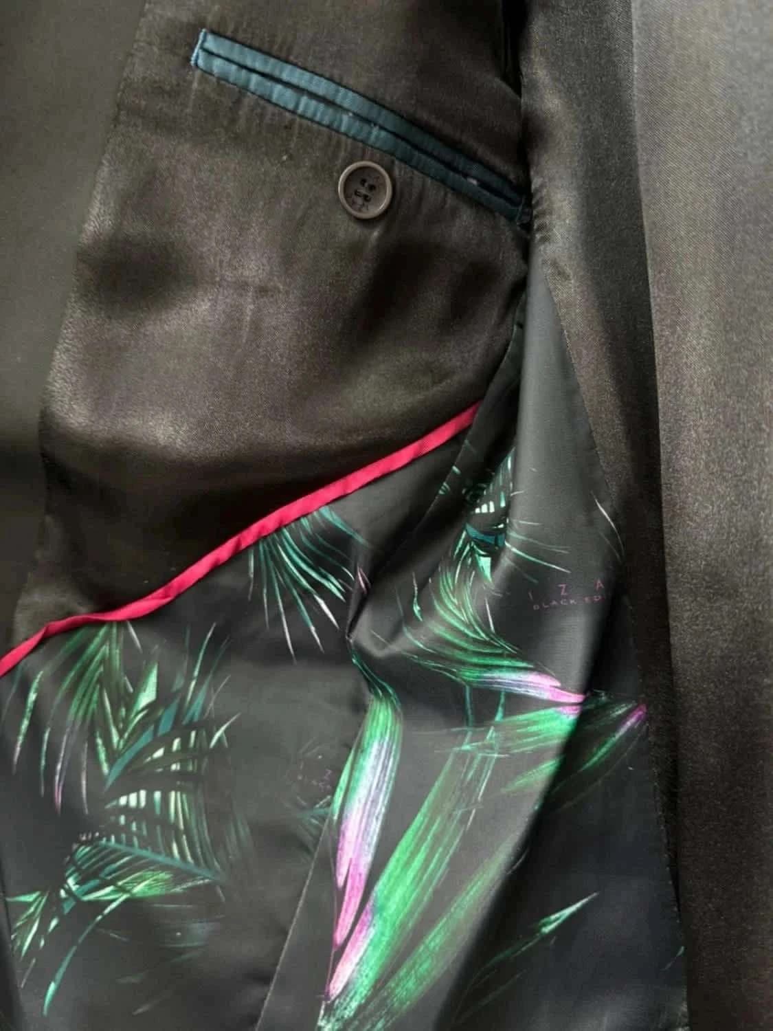 Ensemble costume blazer et pantalon noir Izac Black Edition taille S - Photo 8/19