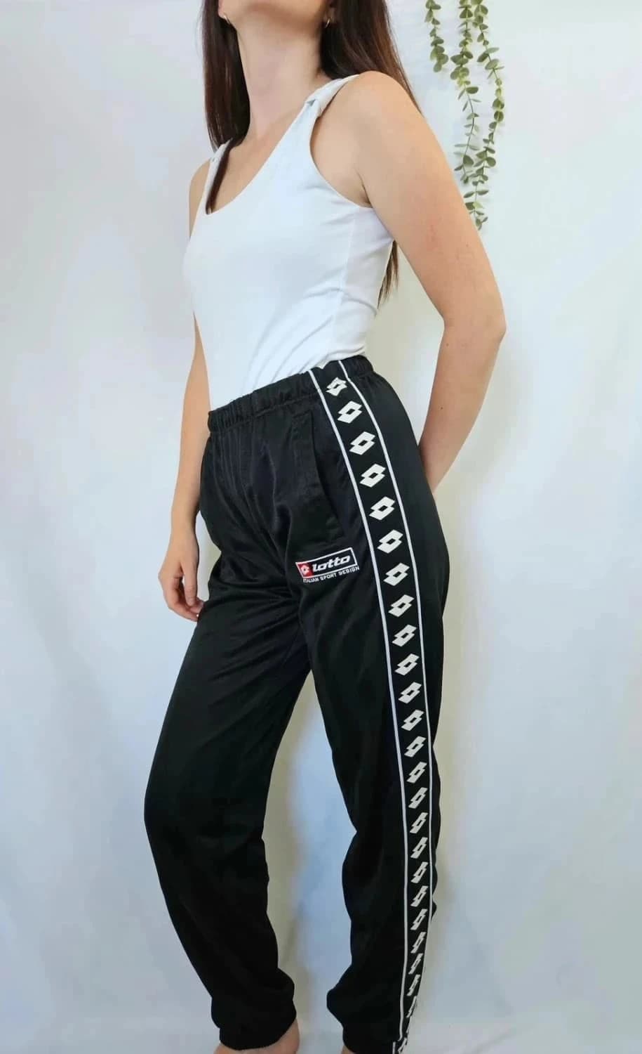 Jogging vintage noir Lotto - Photo 2/6