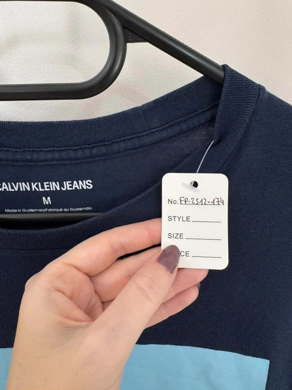 T-shirt coton Calvin Klein Jeans logo bleu marine taille M - FP2512174 - Photo 5/7