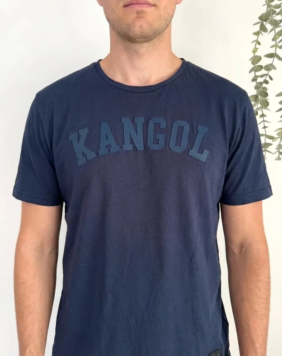 T-shirt coton Kangol logo poitrine bleu marine taille L - FP2512125 - Photo 1/6