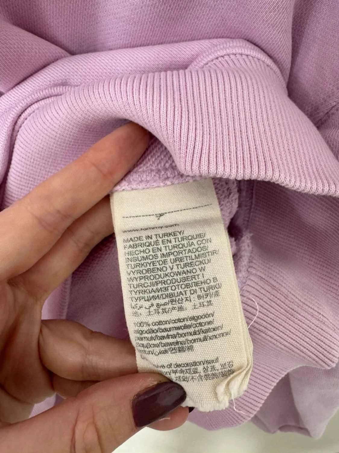 Sweat à capuche Tommy Jeans rose pastel coton coupe droite taille S - FP251288 - Photo 5/7