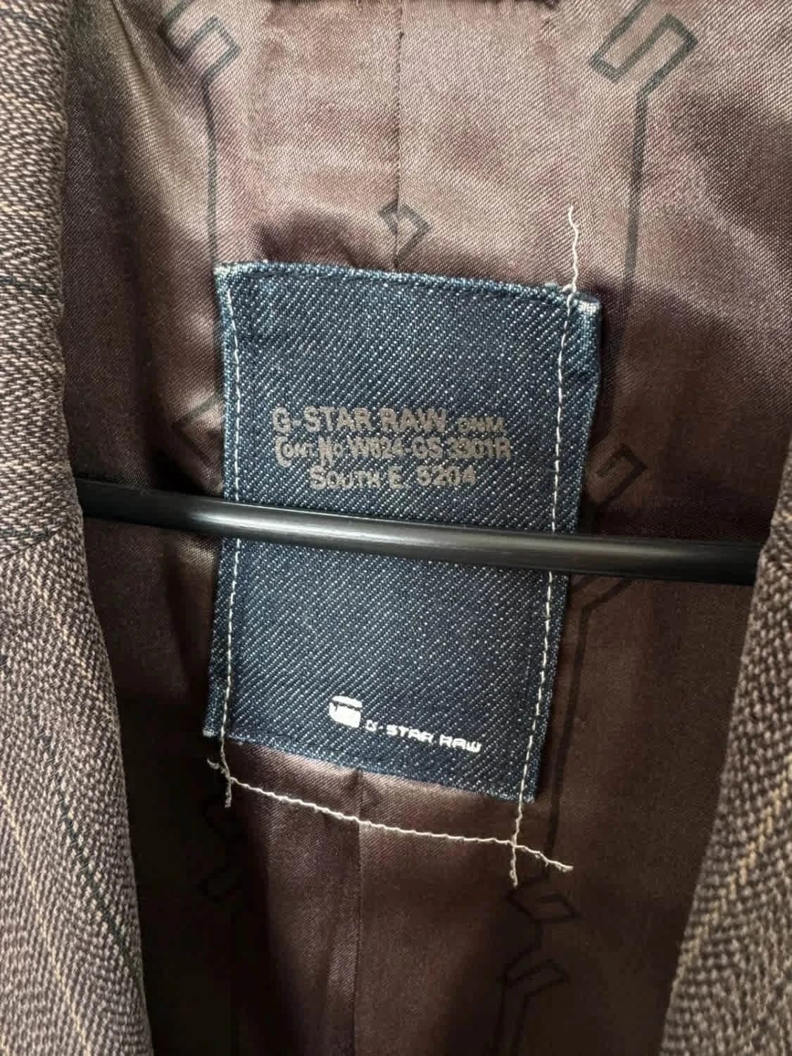 Blazer G-Star Raw marron à rayures taille XS - Photo 9/12
