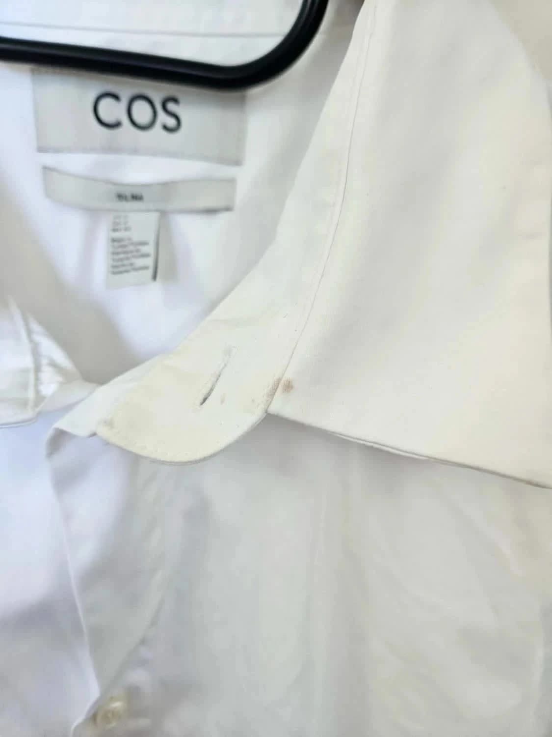 Chemise manches longues Cos blanche slim fit taille 43/XL - Photo 7/7