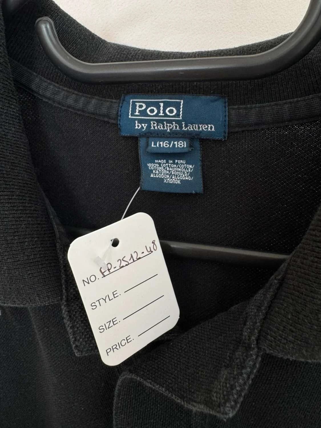 Polo coton Ralph Lauren noir patch 4 blason brodé taille S - FP251248 - Photo 4/7