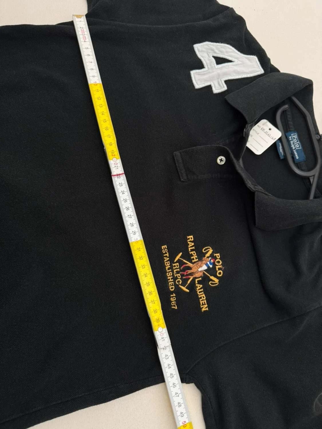 Polo coton Ralph Lauren noir patch 4 blason brodé taille S - FP251248 - Photo 7/7