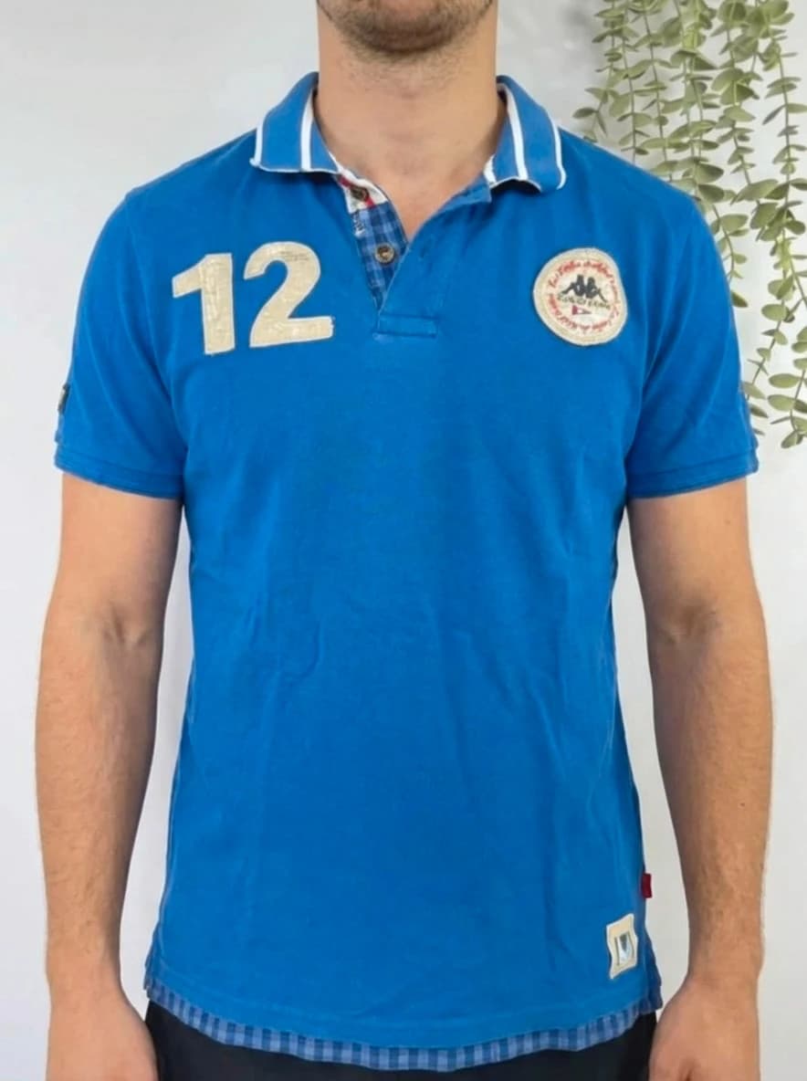 Polo bleu Robe di Kappa Les Voiles de Saint-Tropez taille L - Photo 1/10
