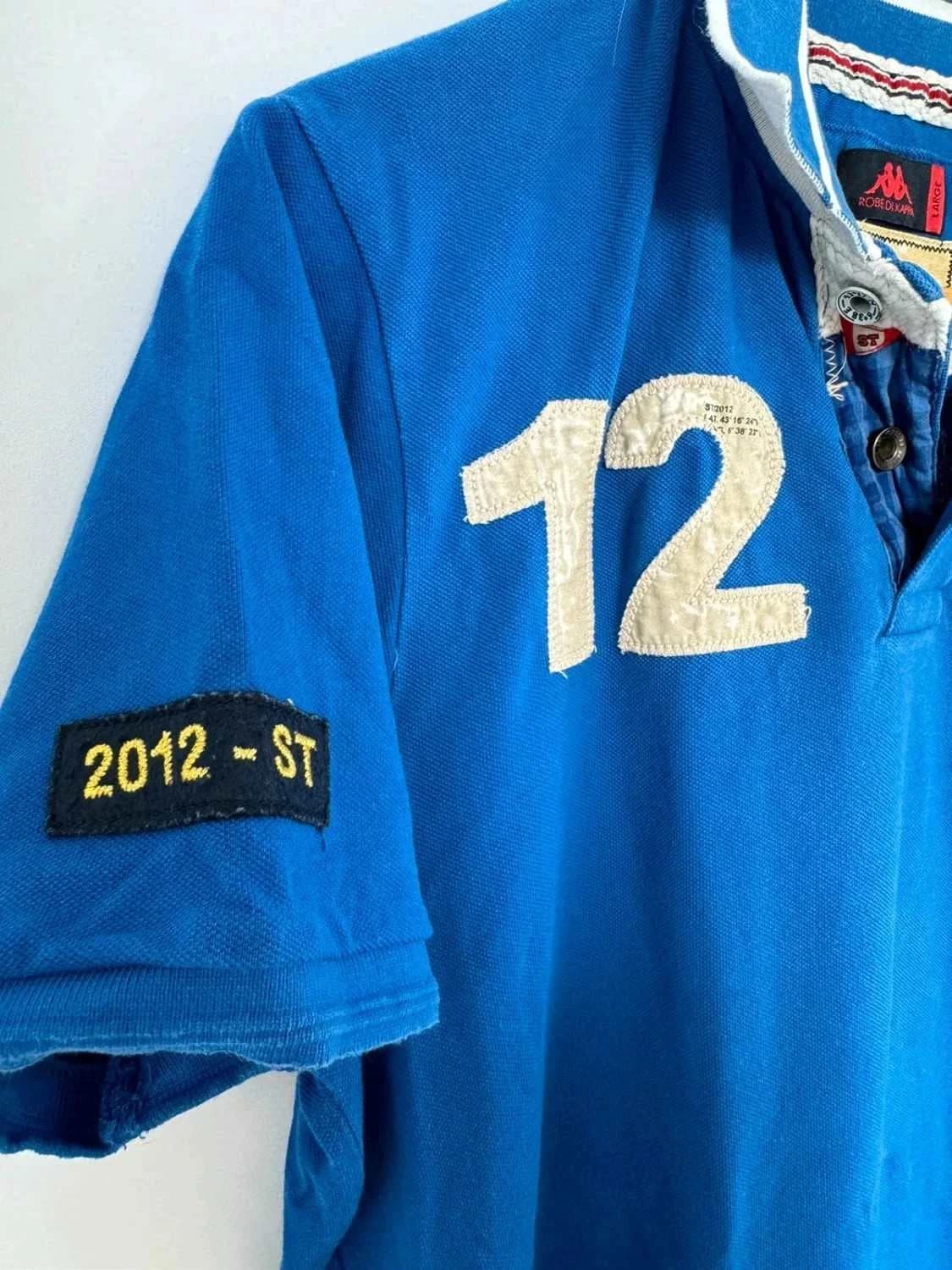 Polo bleu Robe di Kappa Les Voiles de Saint-Tropez taille L - Photo 5/10