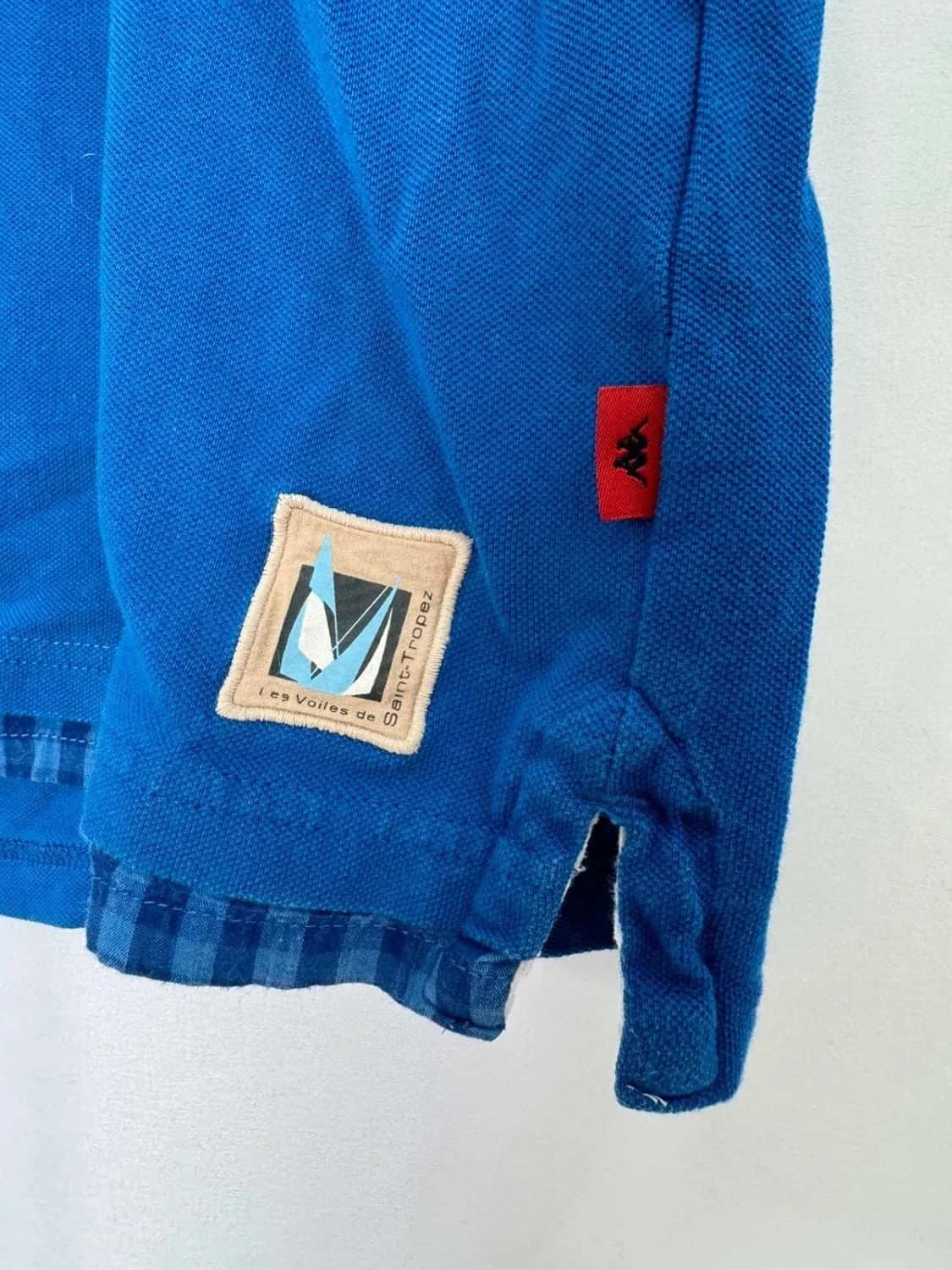 Polo bleu Robe di Kappa Les Voiles de Saint-Tropez taille L - Photo 3/10